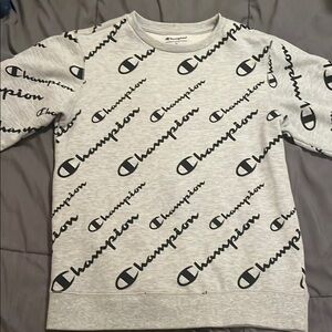 Champion Gray Logo Sweatshirt